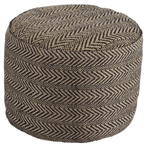  Signature Design by Ashley Chevron Round Pouf