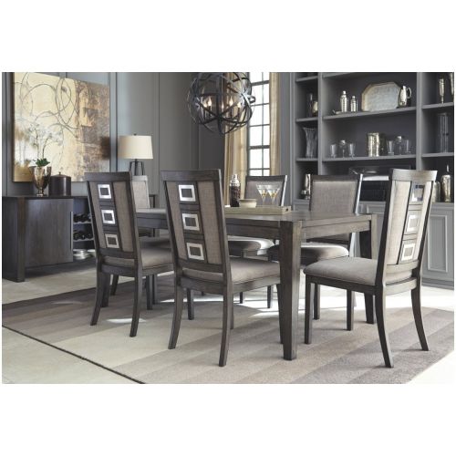  Signature Design by Ashley Ashley Furniture Signature Design - Chadoni Dining Room Server - Contemporary - Sliding Doors - Smoky Gray Finish