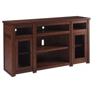 Signature Design by Ashley Ashley Furniture Signature Design - Lavidor 62 inch TV Stand - Traditional Style with Concealed Media Storage - Chocolate