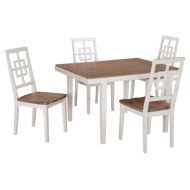 Signature Design by Ashley Ashley Furniture Signature Design - Brovada Rectangular 5-Piece Dining Room Set - Includes Table & 4 Chairs - Two-tone Finish
