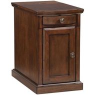 Signature Design by Ashley Laflorn Chairside End Table with USB Ports & Outlets - Medium Brown