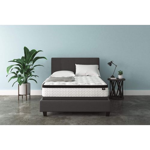  Signature Design by Ashley Ashley Furniture Signature Design - 12 Inch Chime Express Hybrid Innerspring - Firm Mattress - Bed in a Box - Queen - White