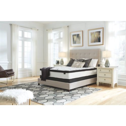  Signature Design by Ashley Ashley Furniture Signature Design - 12 Inch Chime Express Hybrid Innerspring - Firm Mattress - Bed in a Box - Twin - White