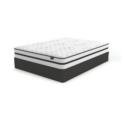  Signature Design by Ashley Ashley Furniture Signature Design - 10 Inch Chime Express Hybrid Innerspring - Firm Mattress - Bed in a Box - Queen - White