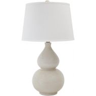 Signature Design by Ashley Ashley Furniture Signature Design - Saffi Ceramic Table Lamp - Double Gourd Base - Cream