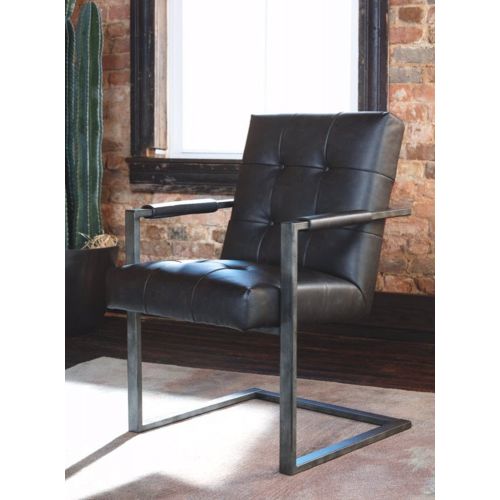 Signature Design by Ashley Ashley Furniture Signature Design - Starmore Home Office Desk Chair - Contemporary - Tufted Black Faux Leather