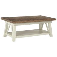 Signature Design by Ashley Ashley Furniture Signature Design - Stowbranner Casual Rectangular Cocktail Table - Two-tone