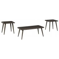 Signature Design by Ashley Ashley Furniture Signature Design - Fazani Contemporary 3-Piece Table Set - Includes Cocktail Table & Two End Tables - Dark Brown