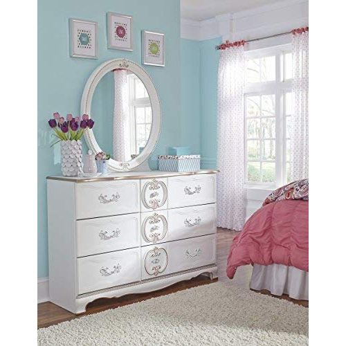  Signature Design by Ashley Ashley Furniture Signature Design - Korabella Dresser - 6 Drawers -French Inspired Traditional Styling - White