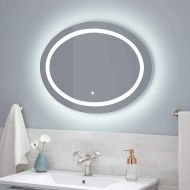 Signature Hardware 433806 Ritchie 32 W x 23-5/8 H Oval LED Lighted Frameless Mirror