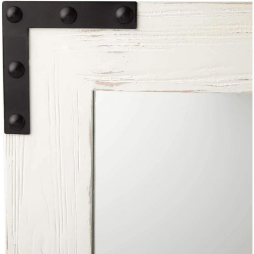  Signature Hardware 424517 Bonner 34 x 48 Reclaimed Wood Framed Bathroom Mirror