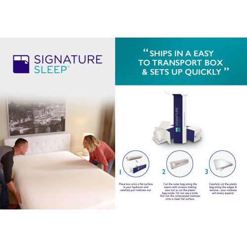  Signature Sleep Mattress, Twin Mattress, 7 Inch Luxury Hybrid Mattress, Twin