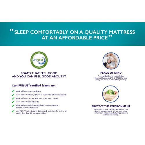  Signature Sleep Mattress, Twin Mattress, 7 Inch Luxury Hybrid Mattress, Twin