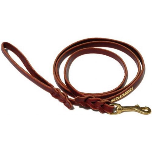  Signature K9 Braided Leather Leash