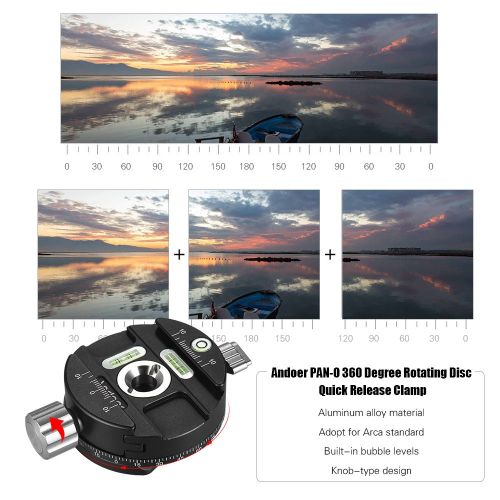  Signature888 Camera & Photo PAN-0 360 Degree Rotating Disc Camera Quick Release Clamp 14 38 Mounting Screw Hole AS Standard for Arca Kirk Markins