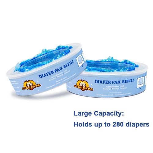  Signstek Diaper Pail Refills for Diaper Genie Pails,2160 Count,8-Pack