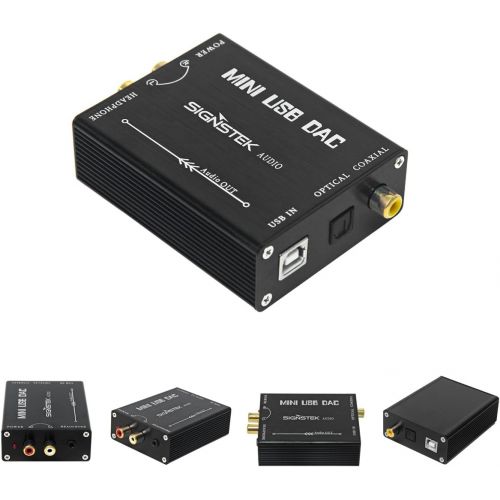  [아마존베스트]Signstek HiFi USB to Coaxial S/PDIF Converter Convert Digital to Analogue Signal Mini USB DAC PCM