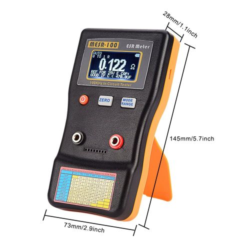  [아마존베스트]Signstek MESR-100 V2 Auto Ranging in Circuit ESR LCR Meter Capacitor/Low Ohm Meter Up to 0.01 to 100R, Support in Circuit Testing