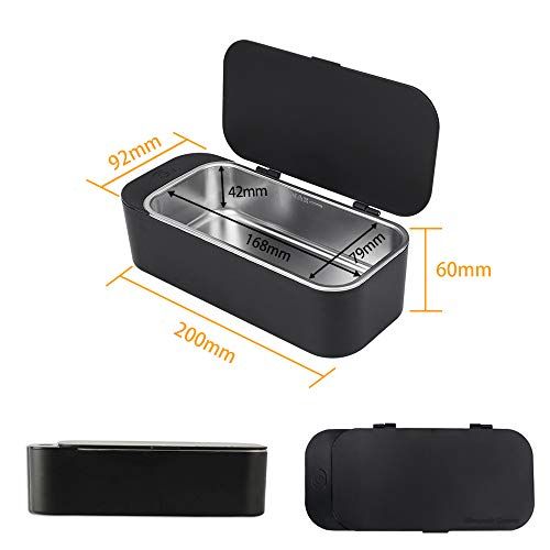  [아마존베스트]Signstek Ultrasonic Cleaner Cleaning Device 450 ml 42000 Hz Ultrasonic Cleaning Device Ultrasonic Bath for Glasses Jewellery