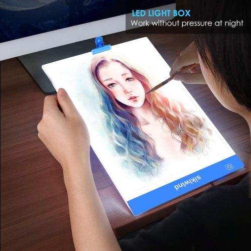  [아마존 핫딜]  [아마존핫딜]Sikiwind LED Leuchttisch Dimmbare Helligkeit SIKIWIND A4 Ultra-Duenne Tragbare Leuchtkasten mit USB-Stromkabel fuer 5D DIY Diamond Painting - Skizzieren - Kuenstler Zeichnung und Animation usw