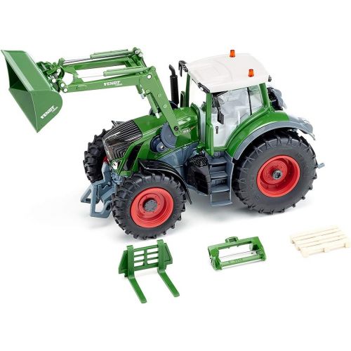  Siku 6793, Fendt 933 Vario Tractor with Front Loader, Green, Metal/Plastic, 1:32, app via Bluetooth, Remote Control not Included