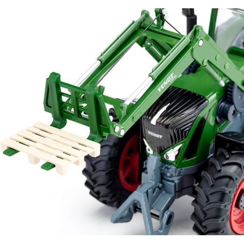  Siku 6793, Fendt 933 Vario Tractor with Front Loader, Green, Metal/Plastic, 1:32, app via Bluetooth, Remote Control not Included