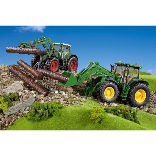  Siku 6793, Fendt 933 Vario Tractor with Front Loader, Green, Metal/Plastic, 1:32, app via Bluetooth, Remote Control not Included