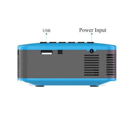  Sikye Mini Portable Multimedia Projector 400 Lumens LED 1080P HD Support USB SD Card VGA for Home Cinema TV Laptop