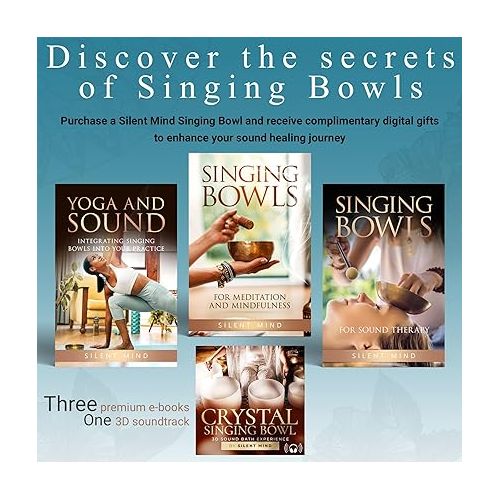  Tibetan Singing Bowl Set - Authentic Hand-Tuned Sound Bowl for Meditation - Complete Meditation Bowl Kit with Cushion, Mallet & Guide - Perfect Tibetan Bell for Yoga, Relaxation, & Sound Healing
