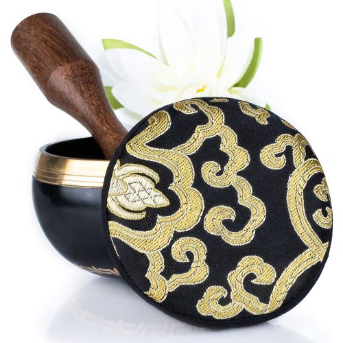  [아마존핫딜][아마존 핫딜] Silent Mind ~ Tibetan Singing Bowl Set ~ Power and Strength Design ~ With Dual Surface Mallet and Silk Cushion ~ Promotes Peace, Chakra Healing, and Mindfulness ~ Exquisite Gift