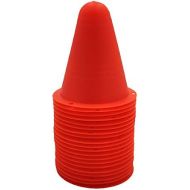 Silfrae Plastic 3.1in Roller Skating Cone Anti-Wind Traffic Markers Windproof Roadblock Set of 20