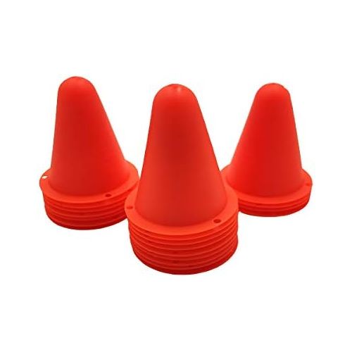  Silfrae Plastic 3.1in Roller Skating Cone Anti-Wind Traffic Markers Windproof Roadblock Set of 20