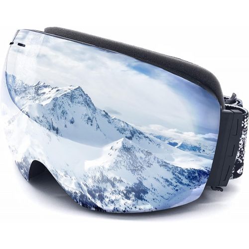  Silfrae Good/Bad Weather Ski Snowboard Goggles Frameless 100% anti-UV