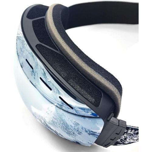  Silfrae Good/Bad Weather Ski Snowboard Goggles Frameless 100% anti-UV