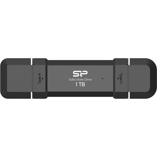  Silicon Power 1TB DS72 Dual USB 3.2 Gen 2 Portable SSD (USB-C / USB-A)