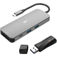 Silicon Power SR30 8-in-1 Docking Station and 128GB Blaze B07 USB 3.2 Gen 1 Flash Drive Kit