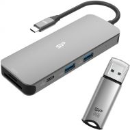 Silicon Power SR30 8-in-1 Docking Station and 64GB Marvel M02 USB 3.2 Gen 1 Flash Drive Kit