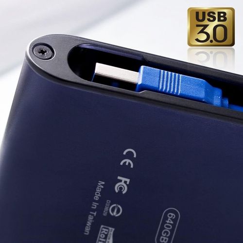  2TB Silicon Power Armor A80 Shockproof/Waterproof Portable Hard Drive - USB3.0 - Blue Edition