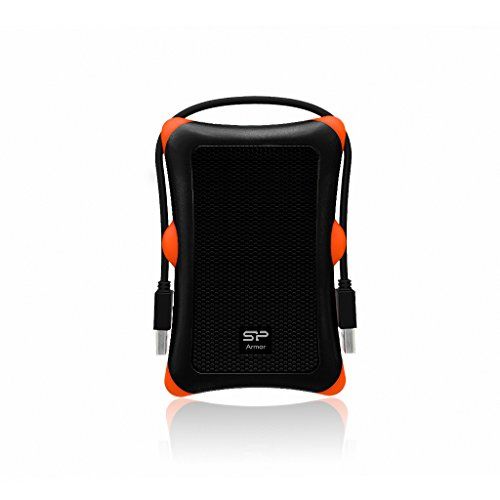 Silicon Power 2 TB External Portable Hard Drive Rugged Armor A30 Shockproof 2.5-Inch USB 3.0, Military Grade MIL-STD-810G, Black
