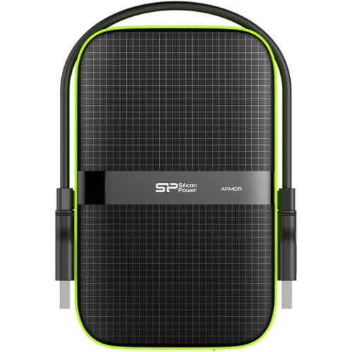  Silicon Power 2TB Rugged Armor A60 Military-grade Shockproof/Water-Resistant USB 3.0 2.5 External Hard Drive for PC, Mac, Xbox One, Xbox 360, PS4, PS4 Pro and PS4 Slim, Black