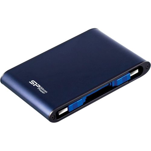  Silicon Power 2TB Rugged Portable External Hard Drive Armor A80, Waterproof USB 3.0 for PC, Mac, Xbox and PS4, Blue