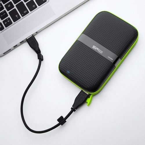  Silicon Power 4TB Rugged Armor A60 Military-grade Shockproof/Water-Resistant USB 3.0 2.5 External Hard Drive for PC, Mac, Xbox One, Xbox 360, PS4, PS4 Pro and PS4 Slim, Black