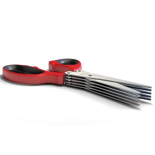  Silicone Designs Kitchen Scissors Plus 5 Blade Herb Shears Set, Stainless Steel Plus Recipe Ebook