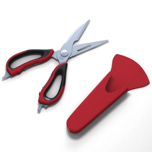  Silicone Designs Kitchen Scissors Plus 5 Blade Herb Shears Set, Stainless Steel Plus Recipe Ebook