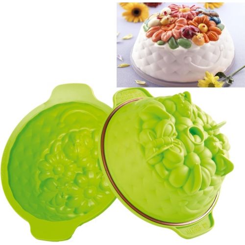  Silikomart Silicone Fancy and Function Bakeware Collection Cake Pan, Springlife: Novelty Cake Pans: Kitchen & Dining