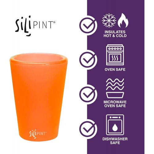  [아마존베스트]Silipint Silicone 1.5 Oz Shot Glasses, U.S. Patented, Unbreakable, Freezable, Heat Resistant, Amazing Party Shot Glass (Set of 6-1.5 Oz, Solid Variety)