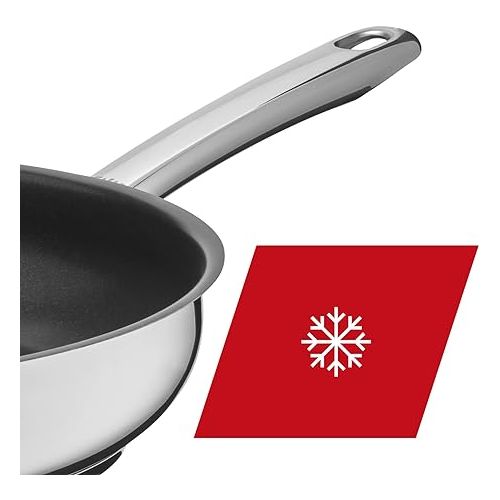  Silit Talis Pfannenset 3-teilig mit Pfannenwender 24 Coated 20 cm Induction Frying Pan, 18/8 stainless steel