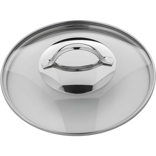  Silit Milk Pot Ø 14 cm Approx. 1.7L Achat Pouring Rim Glass Lid Stainless Steel Polished Suitable for Induction Hobs Dishwasher-Safe