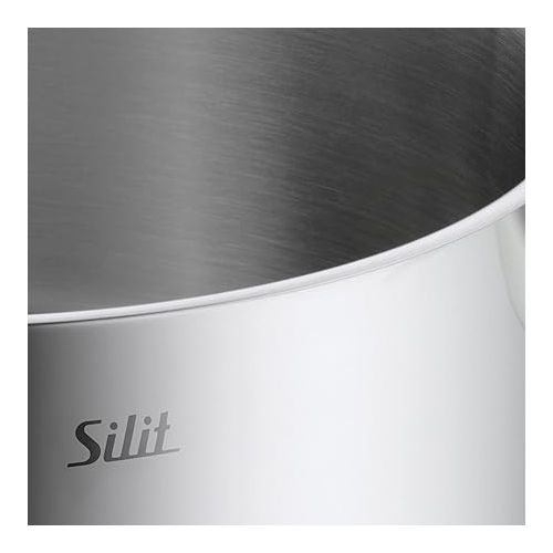  Silit Saucepan Ø 16 cm Approx. 1.5L Achat Pouring Rim Stainless Steel Polished Suitable for Induction Hobs Dishwasher-Safe