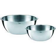 Silit Set of 2 Stainless Steel Bowls for The Kitchen, Multifunctional Mixing Bowl, Salad Bowl, Stainless Steel, Dough Bowl, Stackable